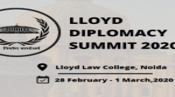 LLoyd Diplomacy Summit at Lloyd Law College, Noida [Feb 28-March 1]: Registrations Open