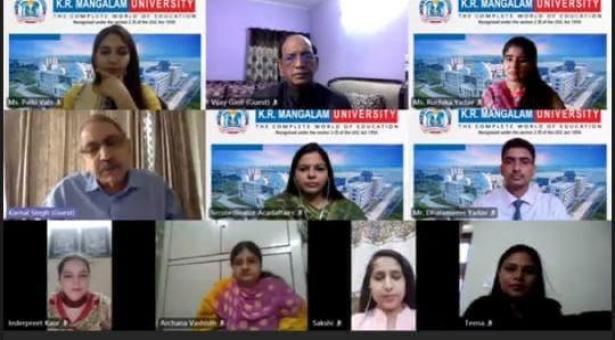 K.R. Mangalam University organized 2 Day Virtual International Conference: 